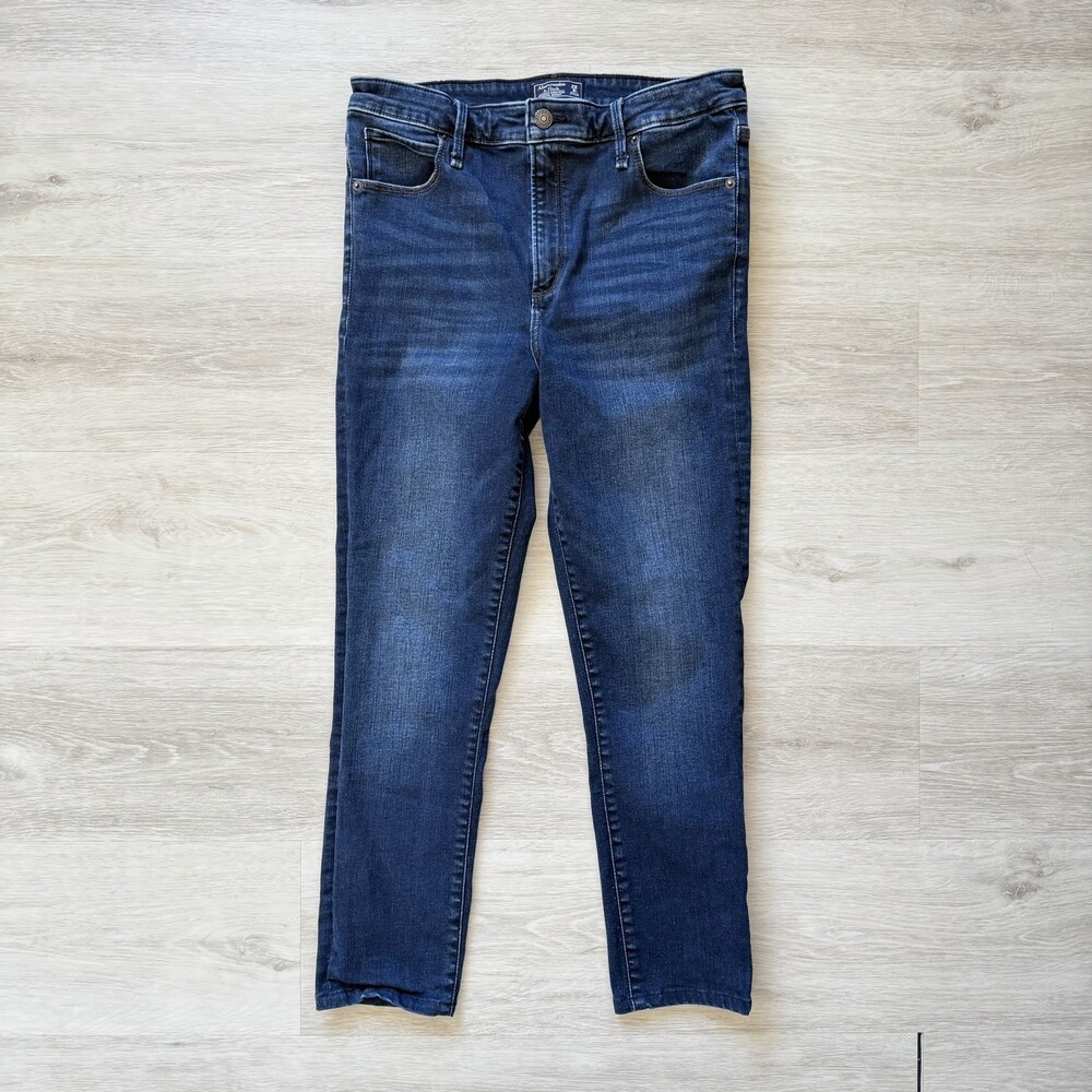 Abercrombie & Fitch Simone HighRise Super Skinny Denim Jeans Dark Wash 29/8R Y2K